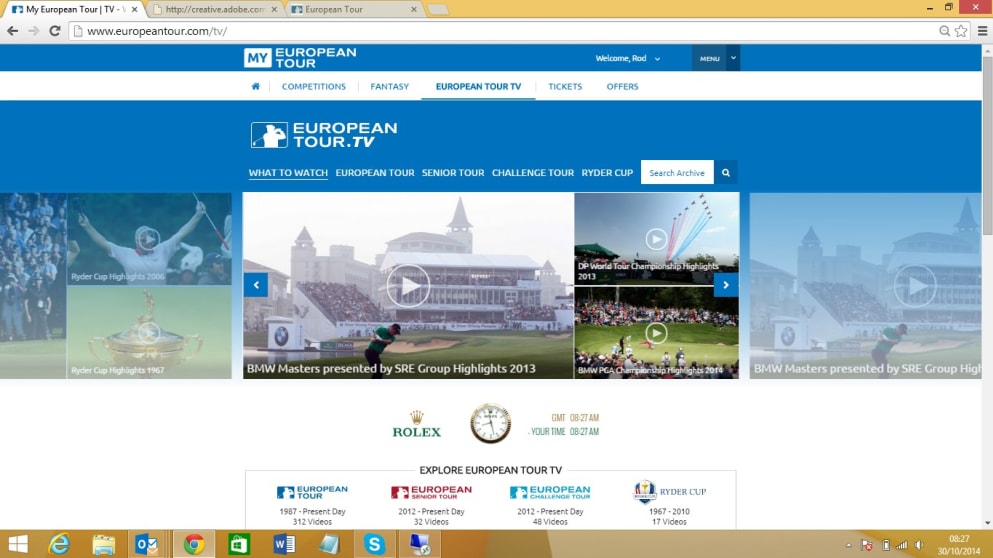 New European Tour TV