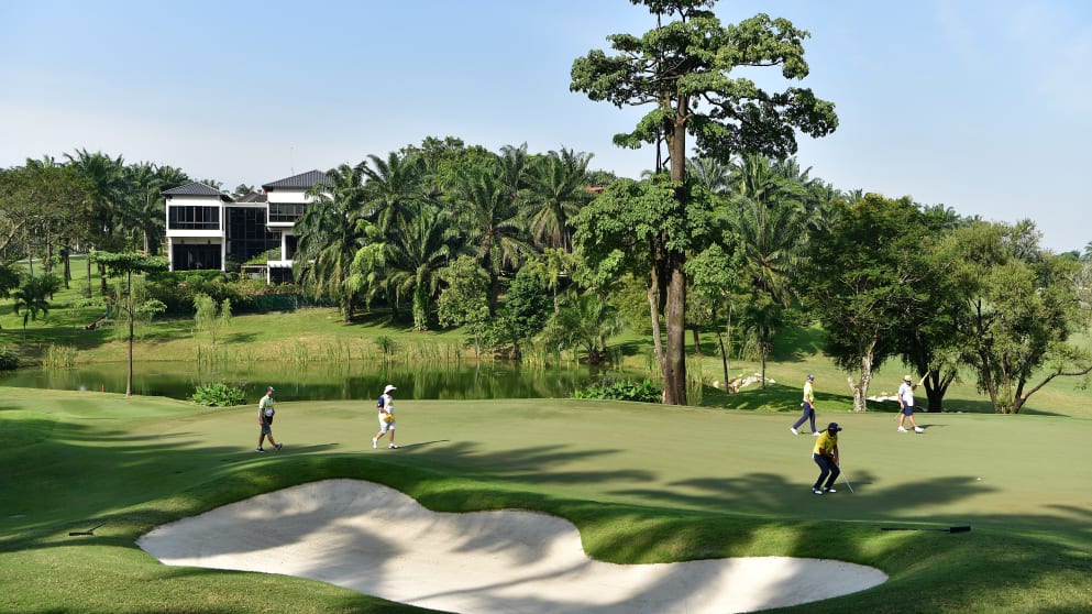 Anirban Lahiri during the Maybank Championship