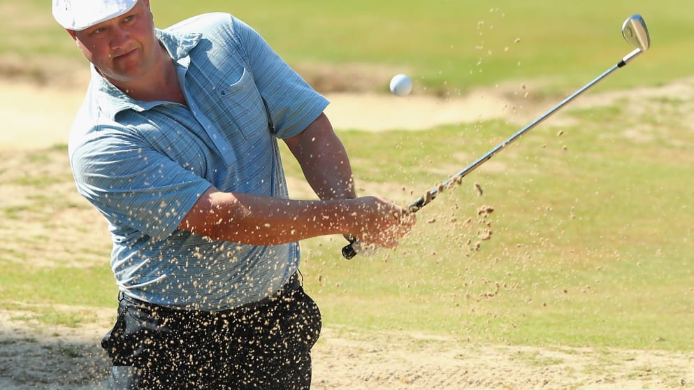 Chris Doak hones his bunker play at Pinehurst