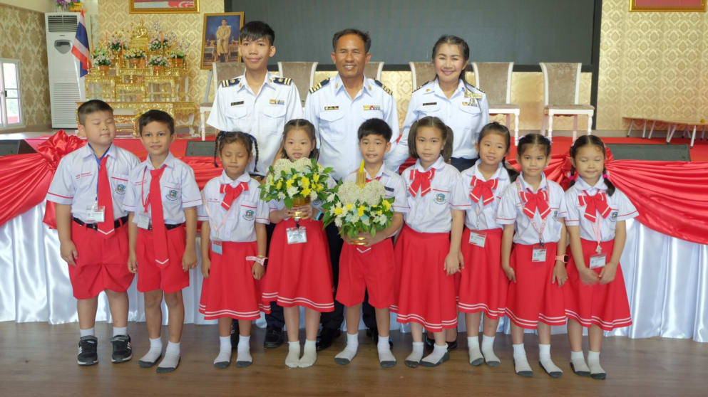 Thongchai Jaidee visits a school he built