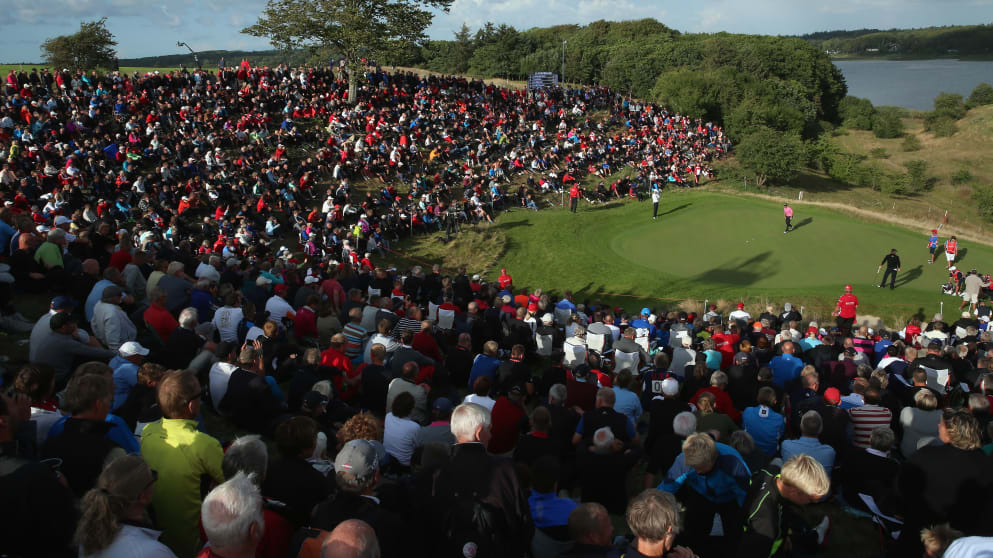 The 16th hole at Himmerland Golf & Spa Resort has drawn the biggest crowds at the Made in Denmark
