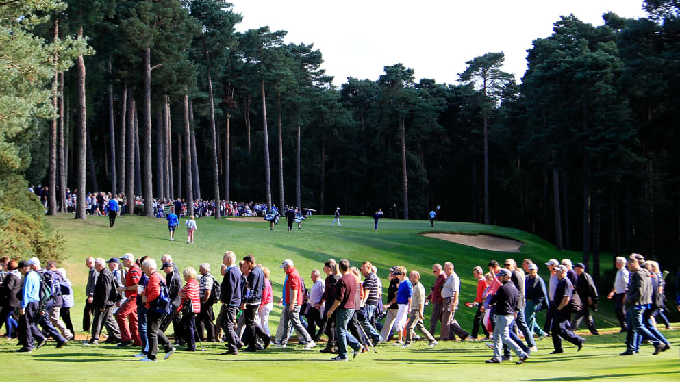 Crowds at the 2015 Travis Perkins Masters