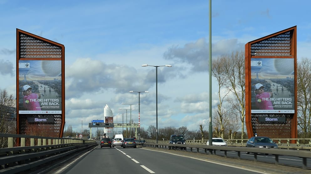 McIlroy and Rose, both Major Champions and Ryder Cup colleagues, will be prominent on 96-sheet sites on the Cromwell Road, close to Earl’s Court Road junction, as well as the imposing Chiswick Towers on the M4 arterial route in and out of London.