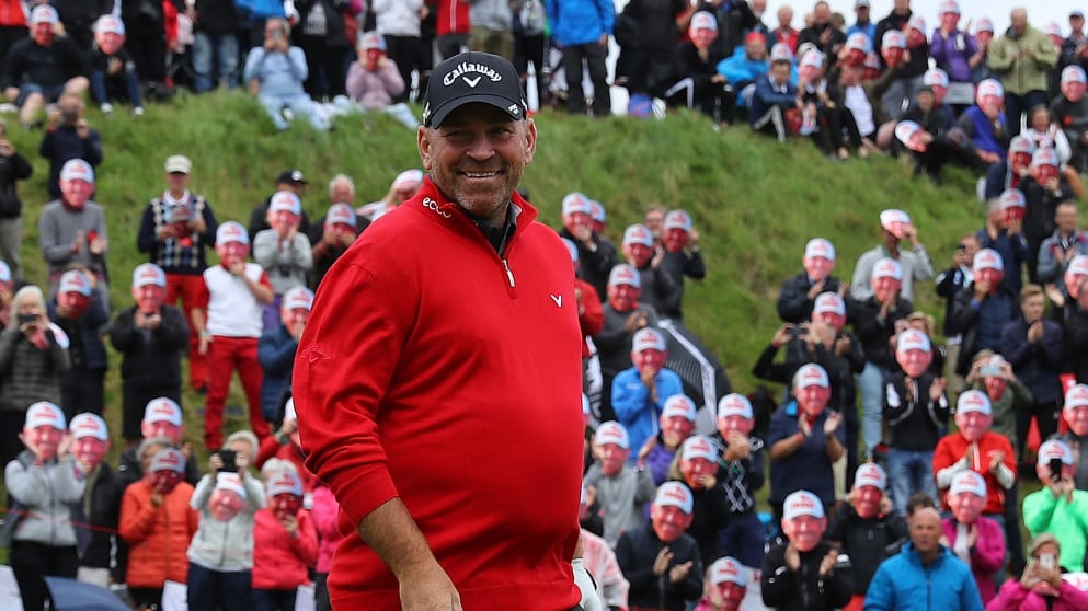 Fans mark Thomas Bjørn's 500th European Tour event