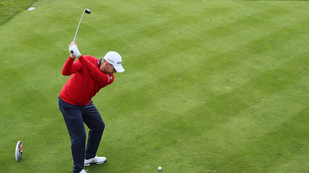 Stephen Gallacher during the British Masters at The Grove