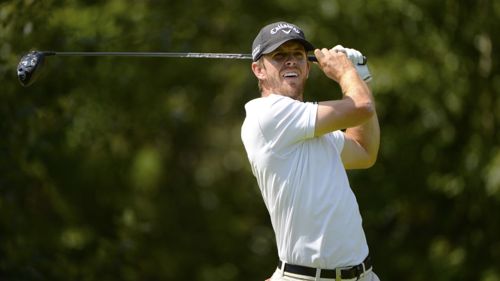 James Erkenbeck tees off