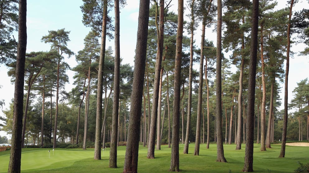 The short-game practice at Woburn