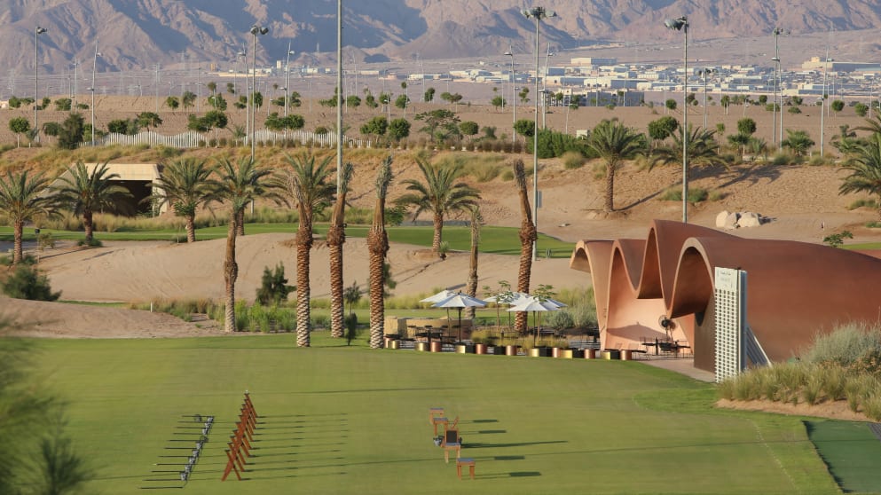 The range at Ayla Golf Club