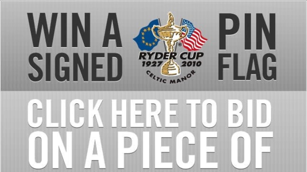 Win a signed Ryder Cup flag