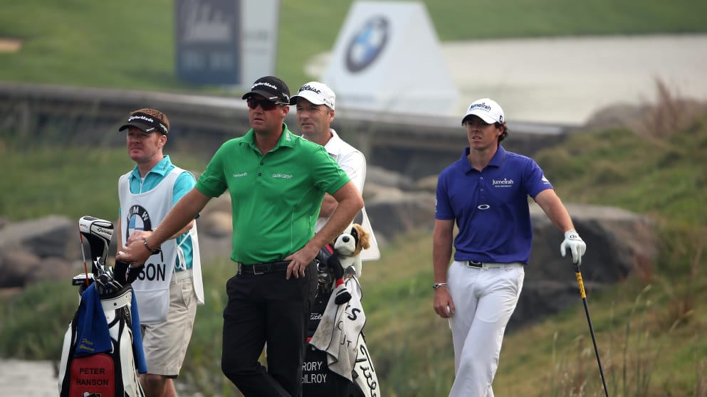 Rory McIlroy Peter Hanson 2012 bmw