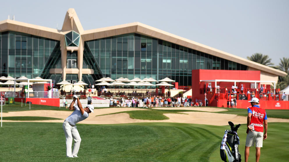 Dustin Johnson at Abu Dhabi GC