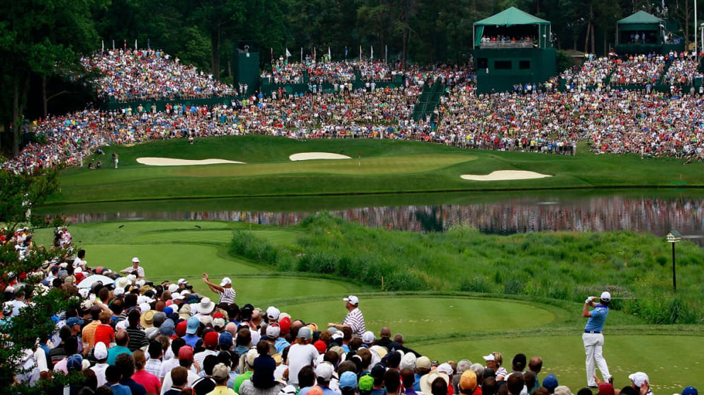 Rory McIlroy watches his tee shot on the tenth hole during the final round of the 2011 US Open