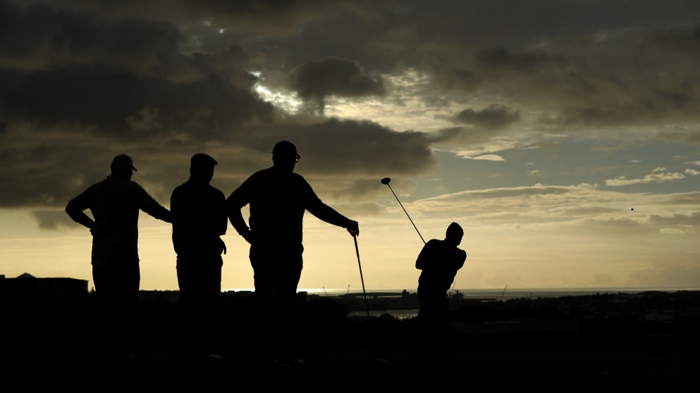 Reykjavik Golf Club at midnight