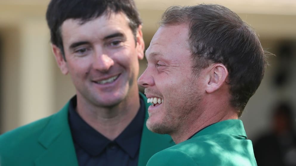 Bubba Watson with Danny Willett