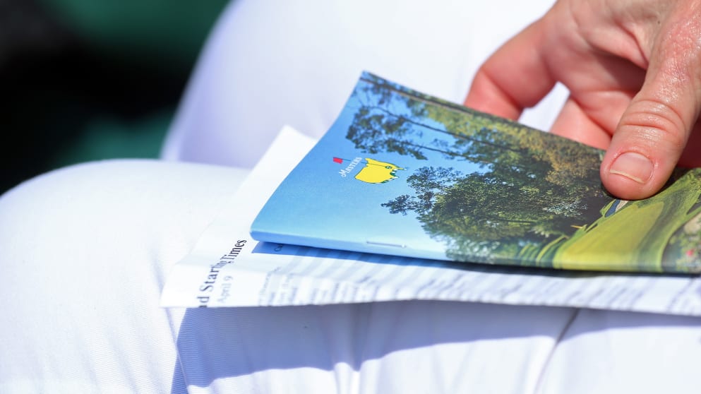 Masters Yardage Book