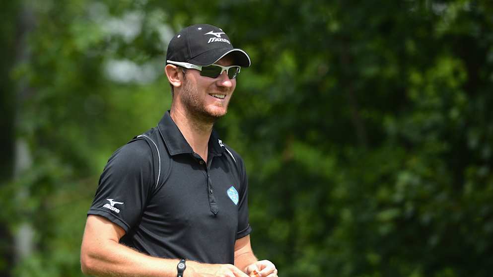 Chris Wood during his third round in Austria