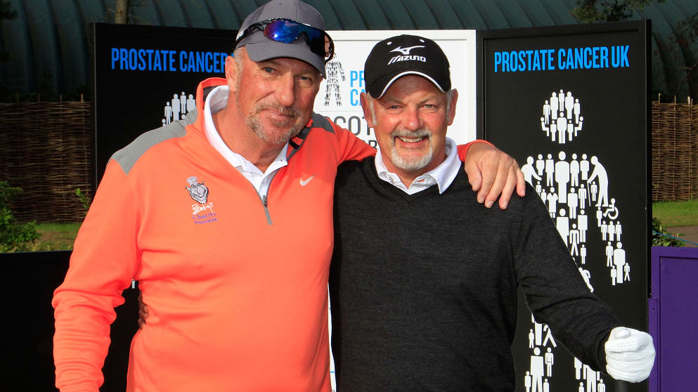 Gordon Brand Jnr and cricket legend Ian Botham