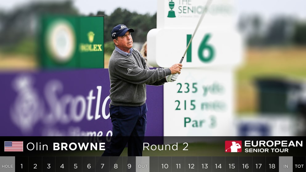 Olin Browne - Day two Scorecard