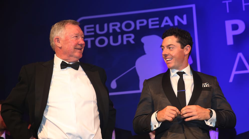 Sir Alex Ferguson and Rory McIlroy 