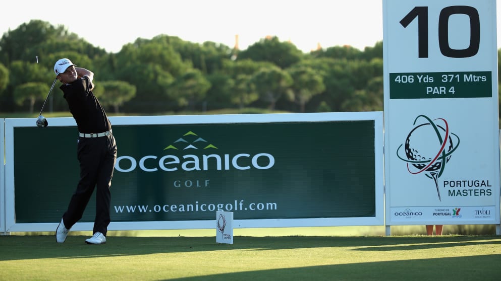 Paul Lawrie in action during the Portugal Masters Pro-Am 