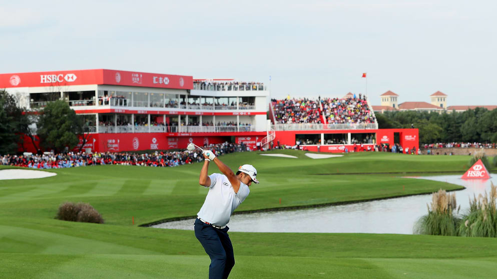 Hideki Matsuyama during the WGC-HSBC Championship