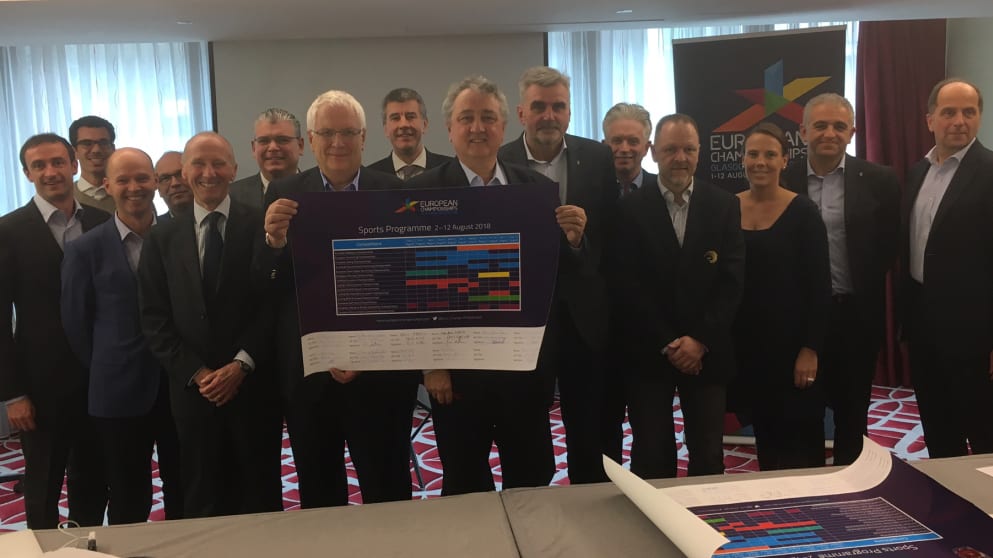 European Championships Board agrees 2018 Multisport Programme
