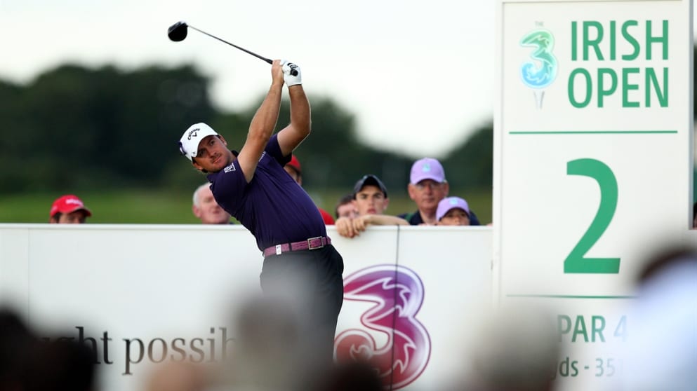 3 Irish open Hits Purple Patch