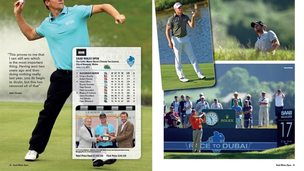 Alex Noren won last year's Wales Open by two shots.