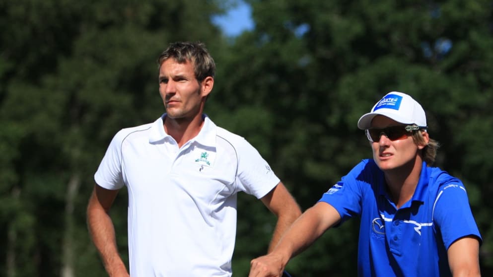 Austrians Florian Praegant (r) and Roland Steiner