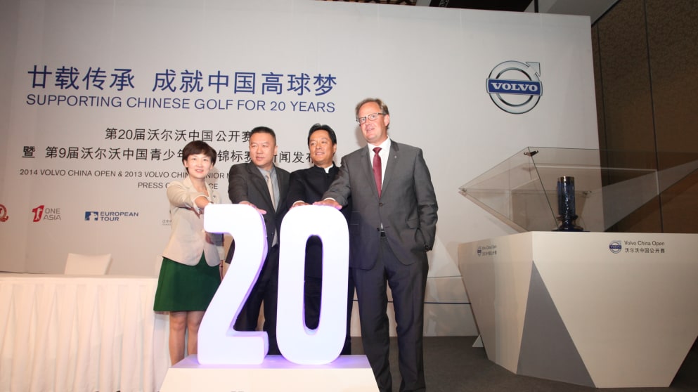 Helen Xu Volvo Cars, , Roger Chen Volvo Group, Wang Li-wei, China Golf Association, Per Ericsson Volvo Event Management