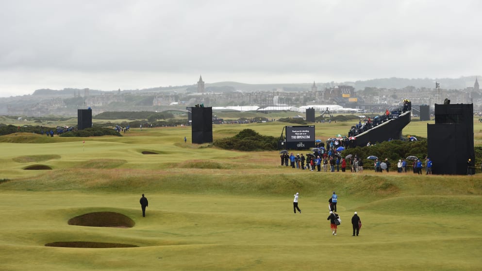 A general view of the 13th hole at The Old Course 