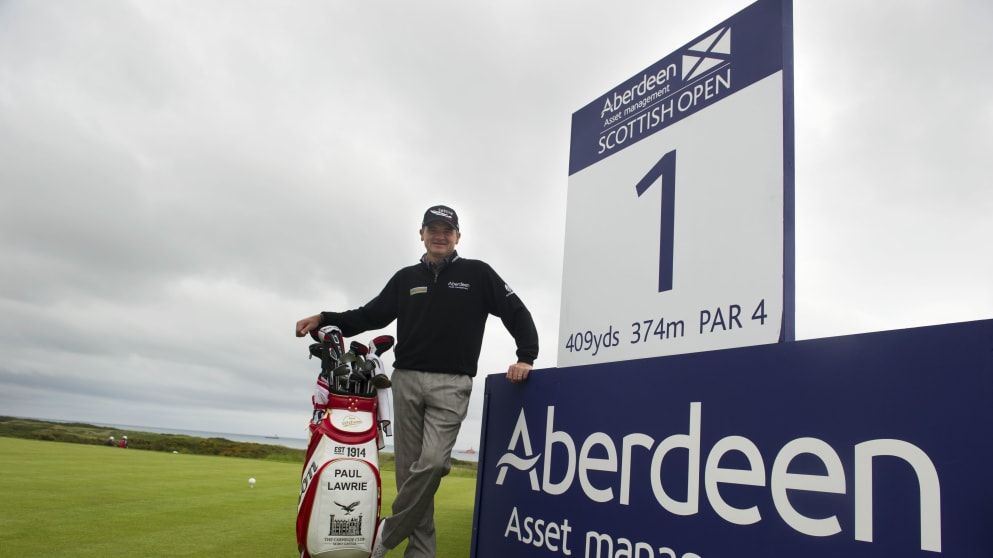 Paul Lawrie at the Aberdeen Asset Management Scottish Open media day at Royal Aberdeen GC