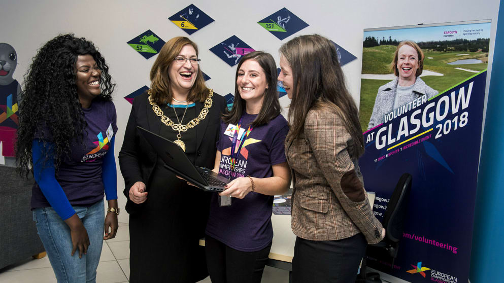 Glasgow 2018 European Championships volunteer centre
