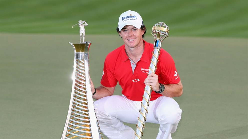 Race to Dubai Champion and DP World Tour Champion Rory McIlroy