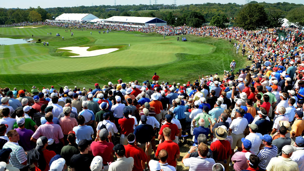 The 18th green at Valhalla