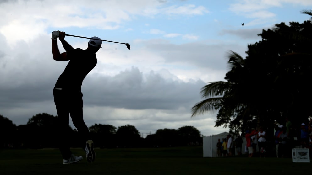 Dustin Johnson defends in Miami this week.