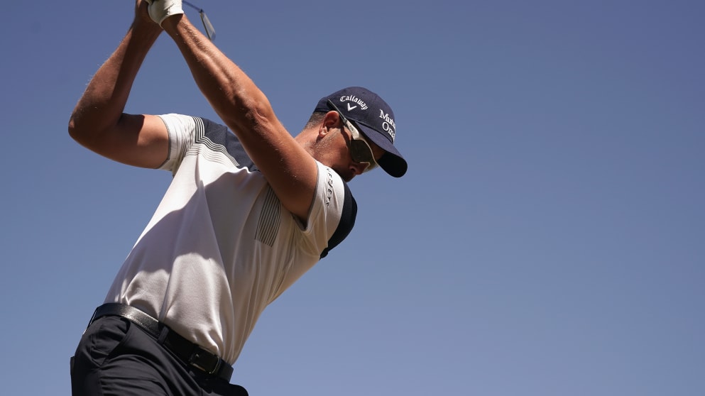 Henrik Stenson during practice at The Open