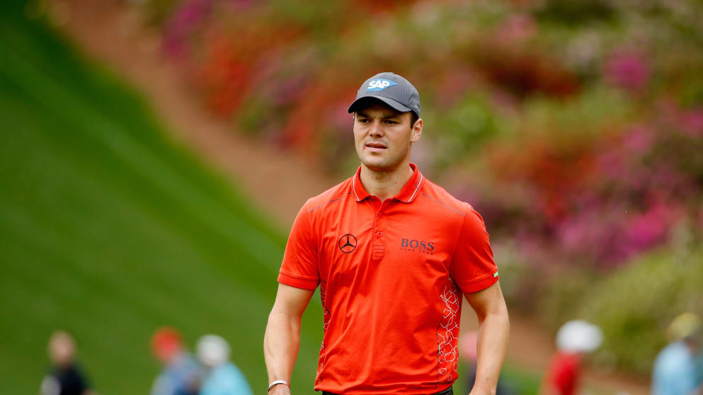 Martin Kaymer during practice at Augusta
