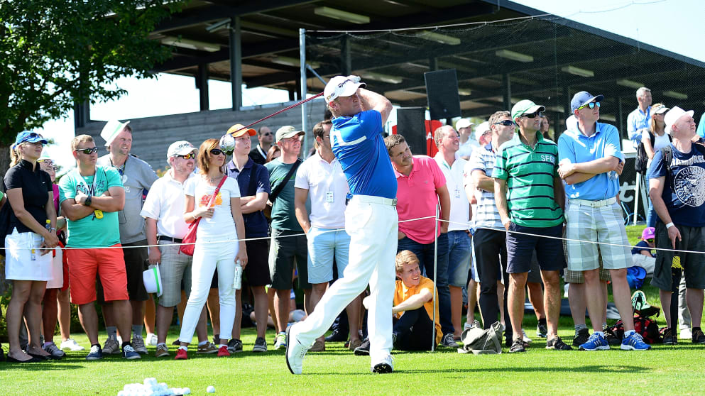 Jamie Donaldson giving a clinic on Thursday