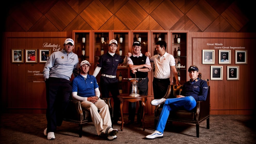Leading players at the Ballantine's Championship