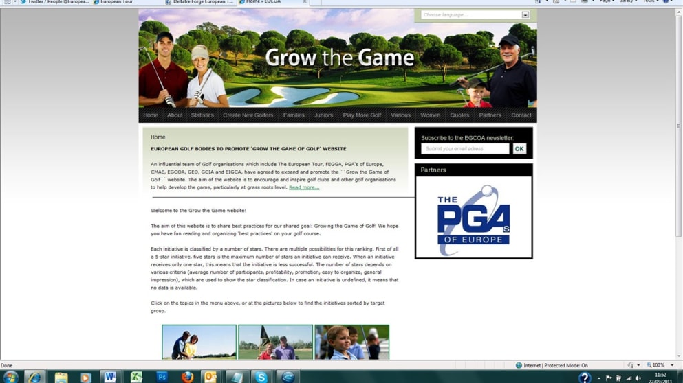 Grow the Game of Golf Website