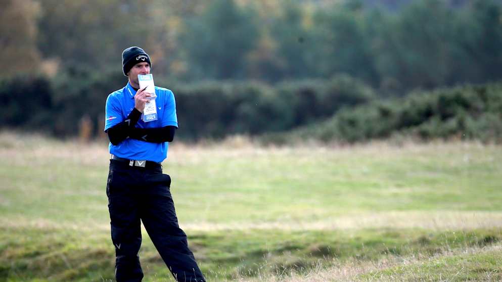 Oliver Wilson in thoughtful mood on Sunday at St Andrews