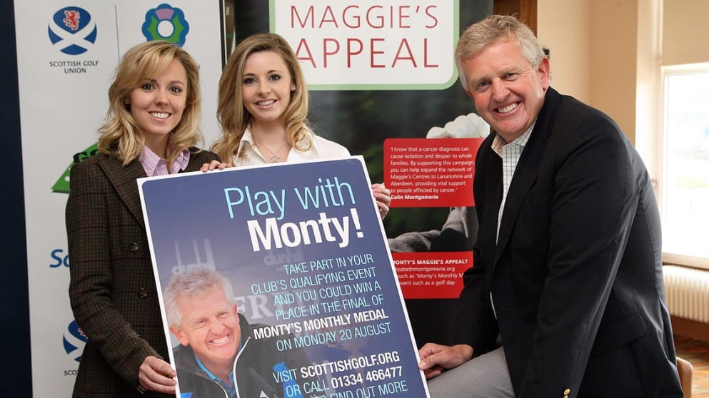 Colin Montgomerie at the launch of Monty's Monthly Medal (Picture by Andy Forman)