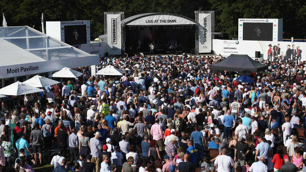   Simple Minds perform on the BMW Show Stage 