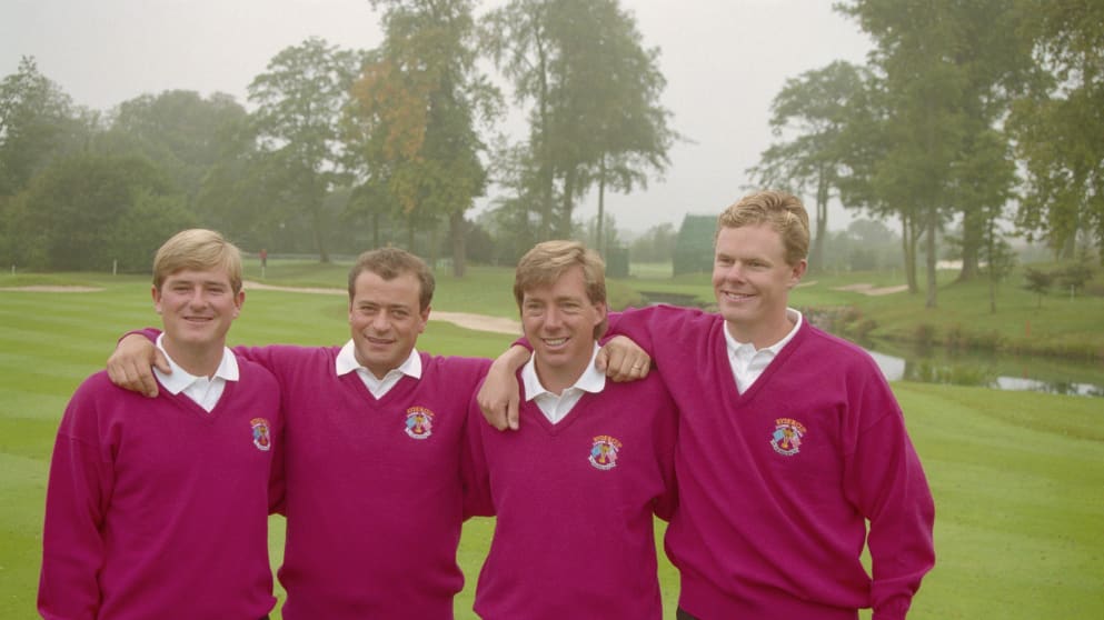 Peter Baker, Costantino Rocca, Barry Lane and Joakim Haeggmann