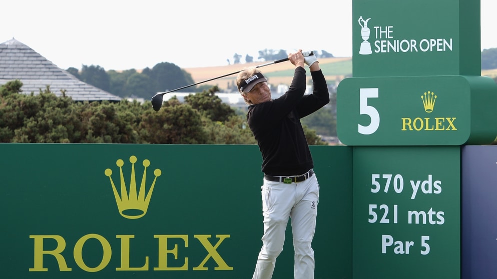 Bernhard Langer at The Senior Open Presented by Rolex