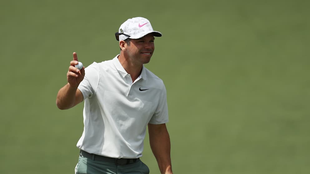 Paul Casey of England during Day Two of Augusta
