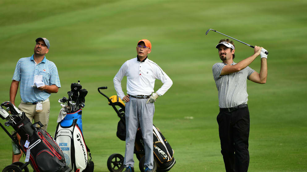 Victor Dubuisson ahead of the Hong Kong Open