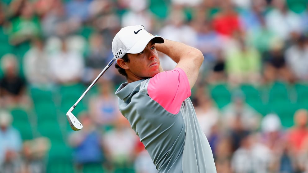 Rory McIlroy on the 4th hole 