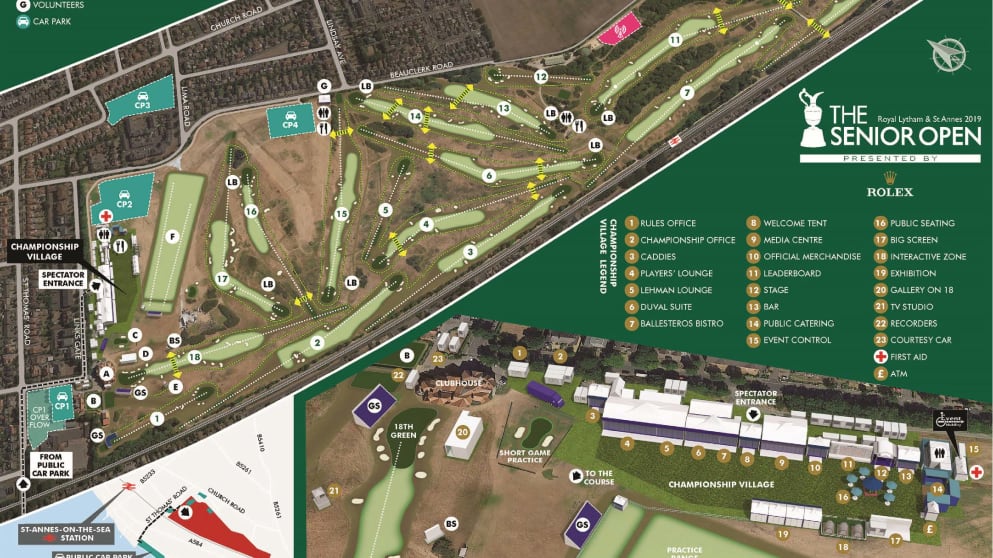 Senior Open Site Map